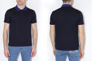 men's two side t-shirts mockup. Design template.mockup photo