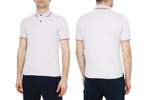 Two side of men's t-shirts mockup. Design template.mockup photo