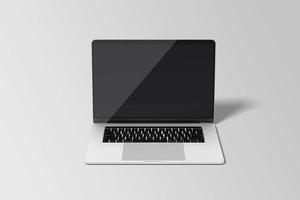 Clean laptop mockup blank photo