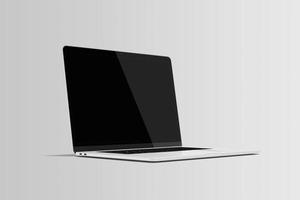 Clean laptop mockup blank photo