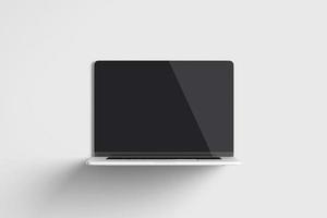 Clean laptop mockup blank photo