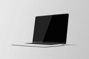 maqueta de laptop limpia en blanco foto