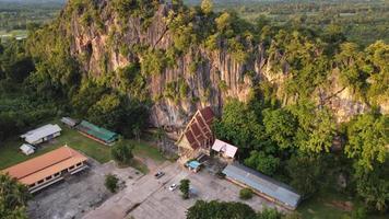 Areal view of mountain in Thailand. photo