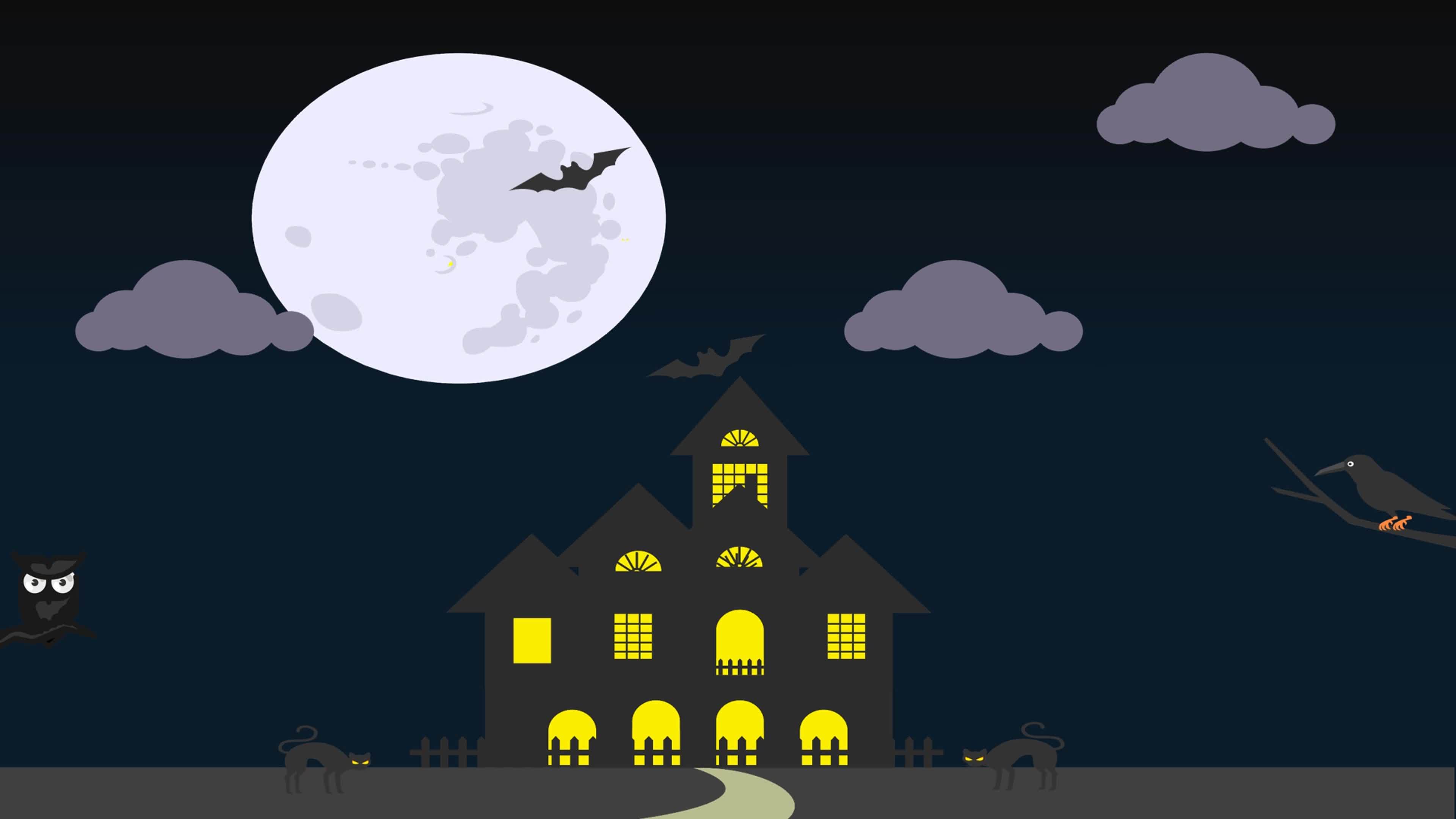 animation Dark Night Halloween background with Pumpkins haunted house and bats flying over the moon 11872894 Stock Video at Vecteezy animation Dark Night Halloween background with Pumpkins haunted house and bats flying over the moon 11872894 Stock Video at Vecteezy