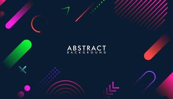 Abstract geometric gradient background with colorful vector