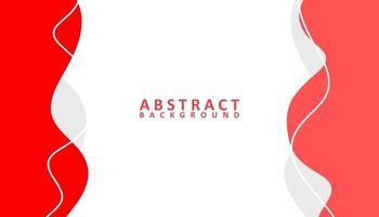 Abstract white and red background design vector