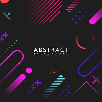 Abstract geometric gradient background with colorful vector