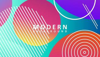 Abstract modern colorful gradient background design vector