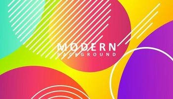 Abstract modern colorful gradient background design vector