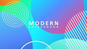 Abstract modern colorful gradient background design vector