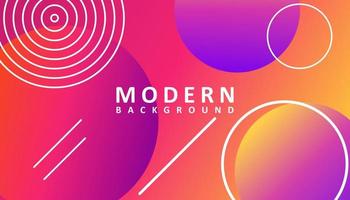 Abstract modern colorful gradient background design vector