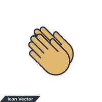 ilustración vectorial del logotipo del icono de aplausos. plantilla de símbolo de aplausos para la colección de diseño gráfico y web vector