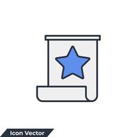 bookmark icon logo vector illustration. Favorite symbol template for graphic and web design collection