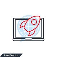 development icon logo vector illustration. Software development symbol template for graphic and web design collection