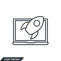 ilustración de vector de logotipo de icono de desarrollo. plantilla de símbolo de desarrollo de software para colección de diseño gráfico y web