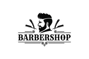 barbería logo vector