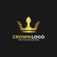 Crown logo design vector illustration