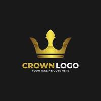 Ilustración de vector de diseño de logotipo de corona