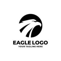 Eagle simple flat logo vector