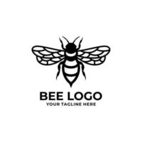 Bee logo design vector