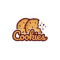 Ilustración de vector de diseño de logotipo de galletas