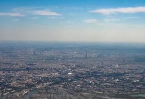 Aerial view of Paris photo