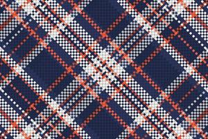 Tartan or plaid halloween color pattern. vector