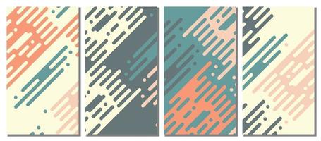 Abstract modern template set background. vector