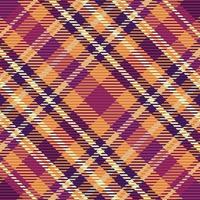 Tartan or plaid halloween color pattern. vector