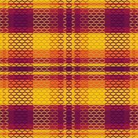 Tartan or plaid halloween color pattern. vector