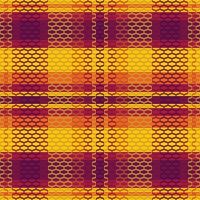 Tartan or plaid halloween color pattern. vector