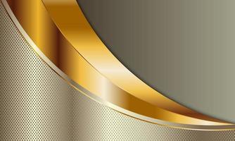 Golden curved texture with line background. vector