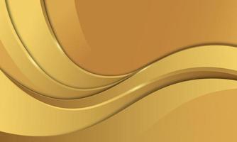 Golden smooth wave background. Abstract background. vector