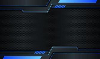 Dark navy metal with blue stripes and lines background. vector