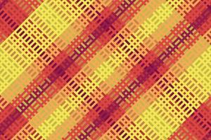 Tartan or plaid halloween color pattern. vector