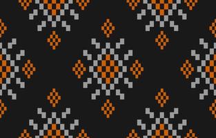 Fabric ethnic Aztec style. Ethnic geometric seamless pattern in tribal. vector