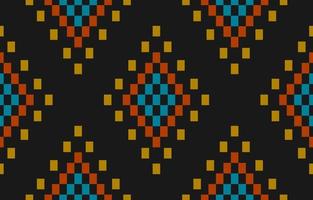 Fabric ethnic Aztec style. Ethnic geometric seamless pattern in tribal. vector