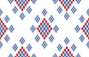 Fabric ethnic Aztec style. Ethnic geometric seamless pattern in tribal. vector
