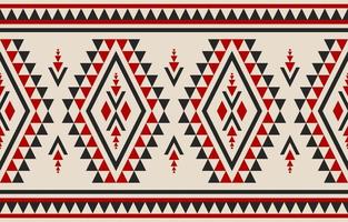 Beautiful carpet ethnic art. Geometric ethnic seamless pattern in tribal. American, Mexican style. vector