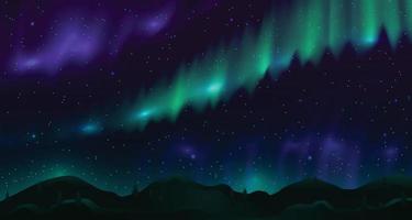 Northern Light Background vector