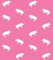Seamless pattern of pig vector