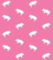 Seamless pattern of pig vector