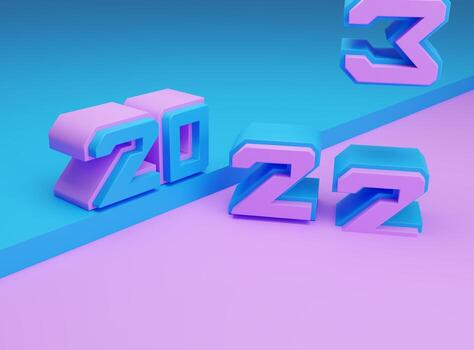 Countdown 2023 Background Design Bye bye 2022 photo