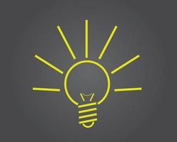 Idea lightbulb logo vector