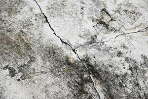 The pattern of the outdoor cement floor with cracks and stains on the surface of cement floor, soft and selective focus. photo