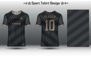 Football jersey mockup, soccer jersey mockup, cycling jersey mockup and sport jersey mockup with abstract geometric pattern vector