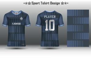 Soccer jersey mockup football jersey design sublimation sport t shirt design collection for racing, cycling, gaming, motocross vector