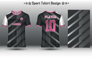 Football jersey mockup, soccer jersey mockup, cycling jersey mockup and sport jersey mockup with abstract geometric pattern Free Vector