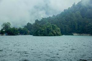 Sarangan Lake Natural panoramic. Magetan, East Java - Indonesia photo