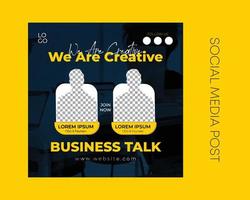 Digital business marketing social media post template and business marketing banner template vector